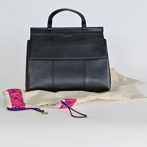 Tory Burch Block-T Satchel Bag, Black NWOT